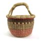 Sustainable handwoven basket crafted by Ghanaian artisans using traditional techniques