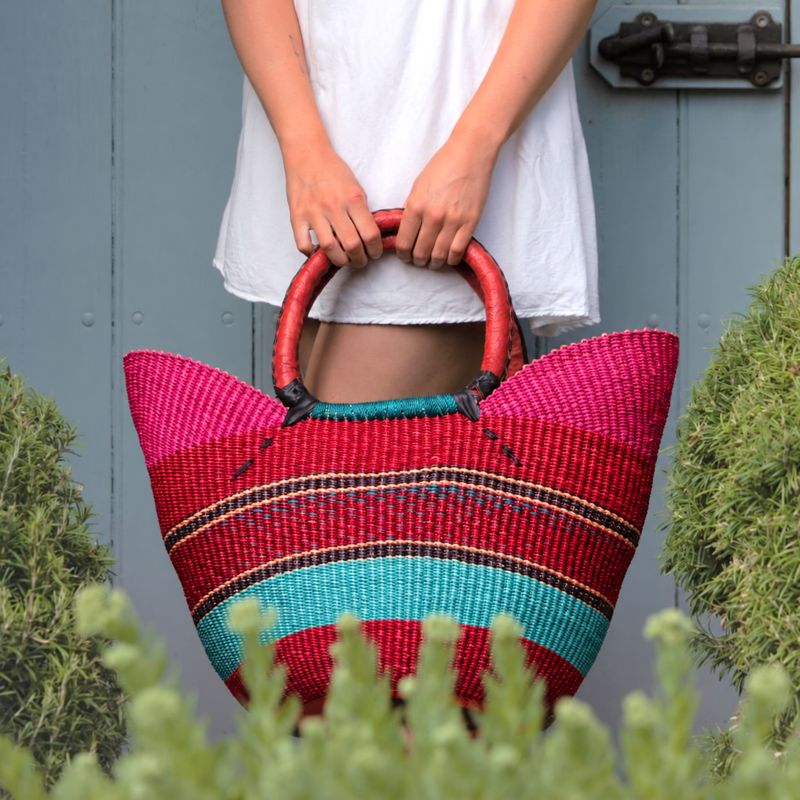 woven shopper market basket