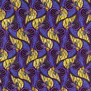 Premium African Print Fabric - Nightshade