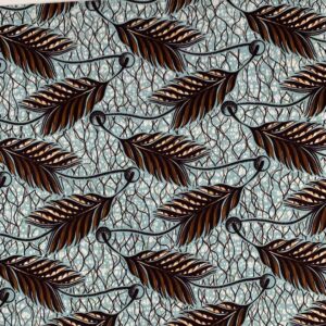 Premium African Print Fabric - Lyrebird
