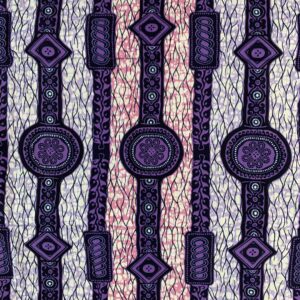 Premium African Print Fabric - Timepiece
