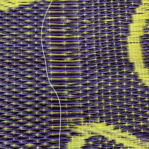 XL-afri-mat-048-asset (3) Handcrafted West African mat showcasing inconsistent weaving and organic decorative charm.