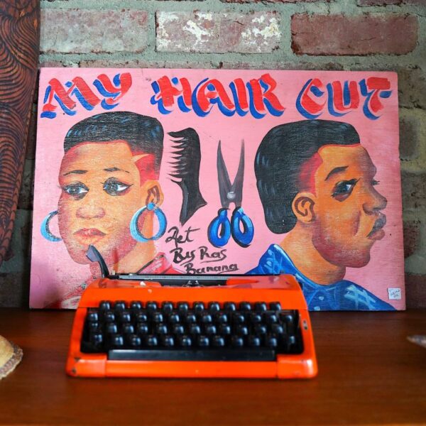 African art - barber board