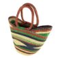 Angled view of the classic market basket showing the woven interior