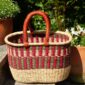 African woven basket