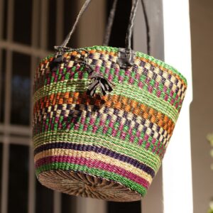 Woven african shoulder bag