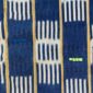 Close-up of the indigo cotton cloth in a checkerboard of deep and pale blocks
