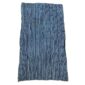 Full view of the deep indigo cotton cloth with fine pale pinstripes on a white background