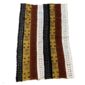 Full view of the medium mudcloth in vertical panels of light, dark and warm tones on a white background