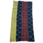 Full view of the medium patchwork mudcloth with chevron, dot and flower motifs on a white background