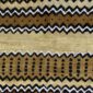 Close-up of the warm earthy mudcloth with bands of dark zigzags