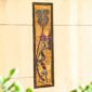 African batik fabric wall decor.