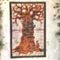 Batik cotton fabric handcrafted Africa.