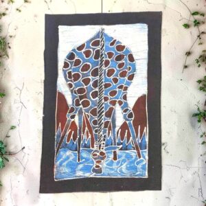 African batik fabric bold expression.