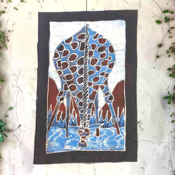 African batik fabric bold expression.