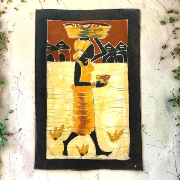 batik-wall-hanging-mini-05-sunu Symbolic African batik textile art.