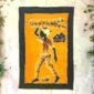 Batik cotton fabric handcrafted Africa.