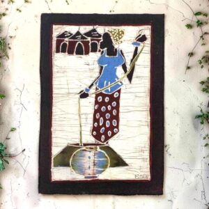 Artisan made African batik fabric.