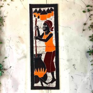 Contemporary batik fabric Africa.