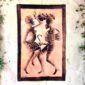 Batik cotton fabric handcrafted Africa.