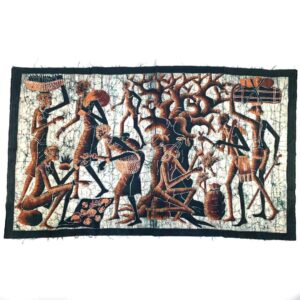 batik-wallhanging-large-009-bolga Vibrant wax resist wall hanging.