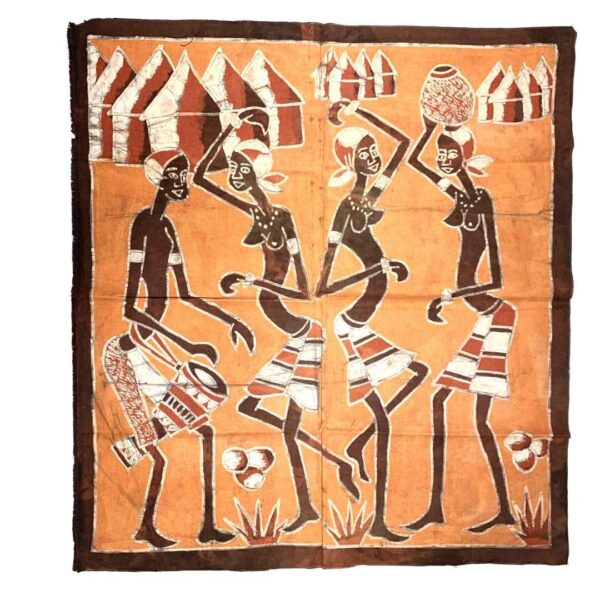 batik-wallhanging-medium-016-setto Wax resist dyed textile tradition.
