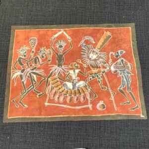 batik-wallhanging-xxl-006-wongai Heritage wax dyed textile piece.