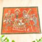 Contemporary African batik fabric decor.