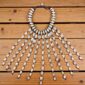 cowrie necklace in fan shape