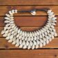 4 row cowrie shell necklace from mali