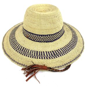 A double stripe pattern circulate this hat