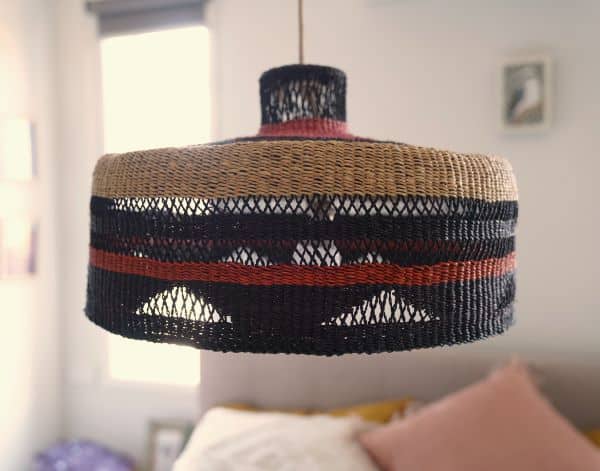 woven lampshade