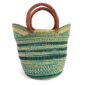 Handwoven elephant grass carry basket.