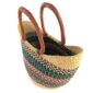 Round woven Ghana basket design.