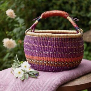 round woven basket