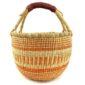 Handwoven elephant grass utility piece.