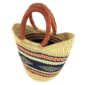 Angled view of the mini market basket showing the woven interior