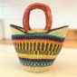 Mini African shopping basket handwoven by artisans in Northern Ghana