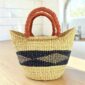 Handmade mini Bolga market basket from Ghana