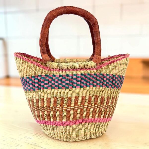 mini-market-bolga-basket-326-parton (1) Mini elephant grass Bolga basket traditionally handwoven in Ghana