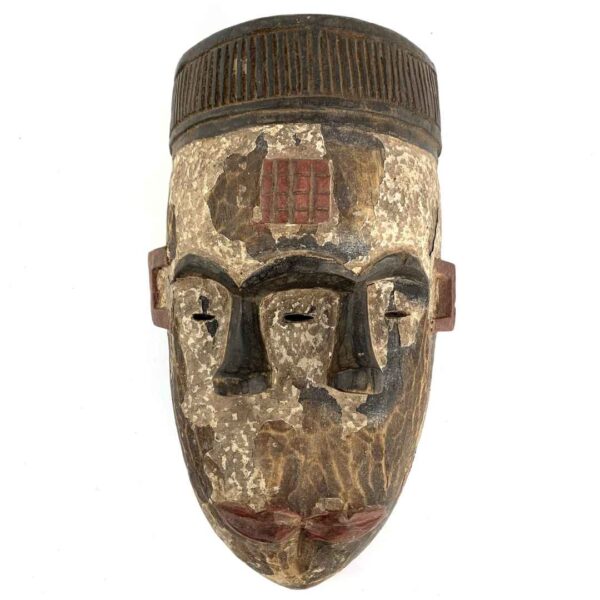 ogoni mask from nigeria with geometric detailing
