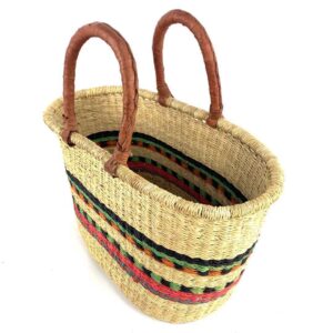 African woven basket