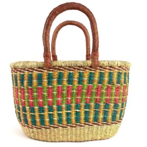 African woven basket