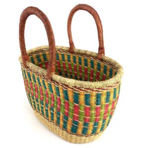 African woven basket