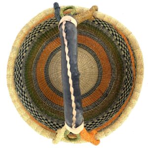 woven round basket