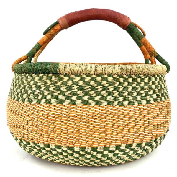 round woven basket