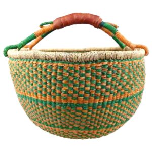 round woven basket