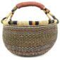 African woven basket