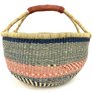 woven round basket