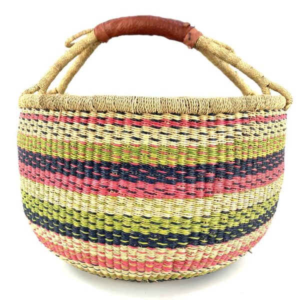 woven round basket